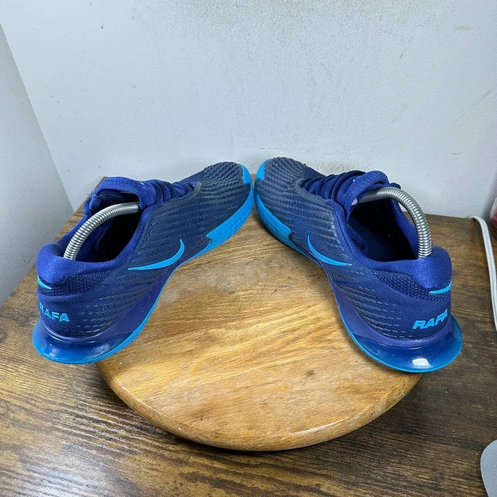 Nike Court Zoom Vapor Cage 4 Rafa Mens Tennis Shoes Blue DD1579-401 Size 9